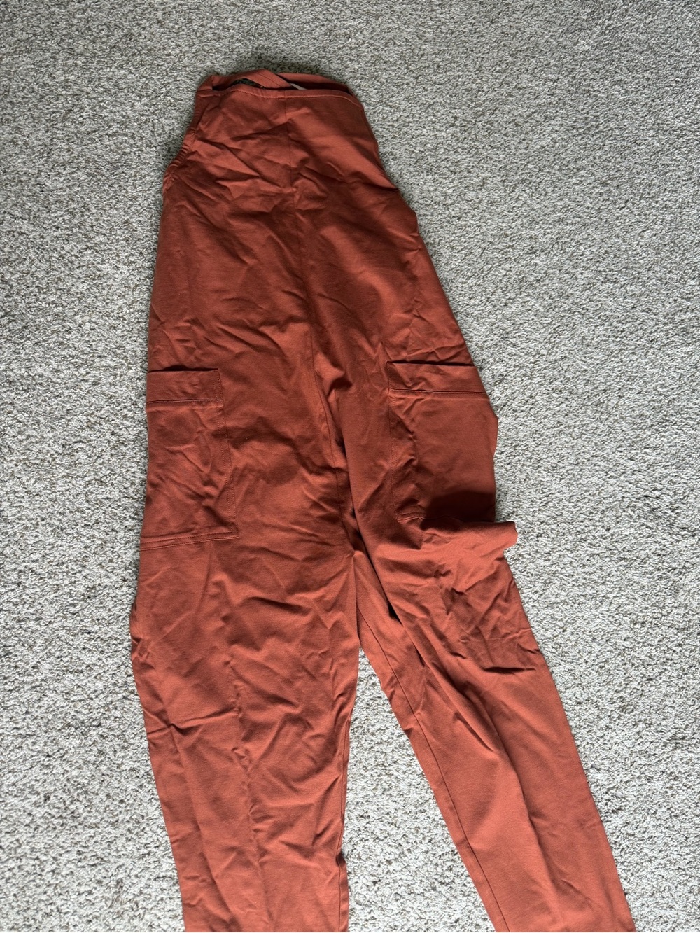 Quince Rust Orange cotton overalls